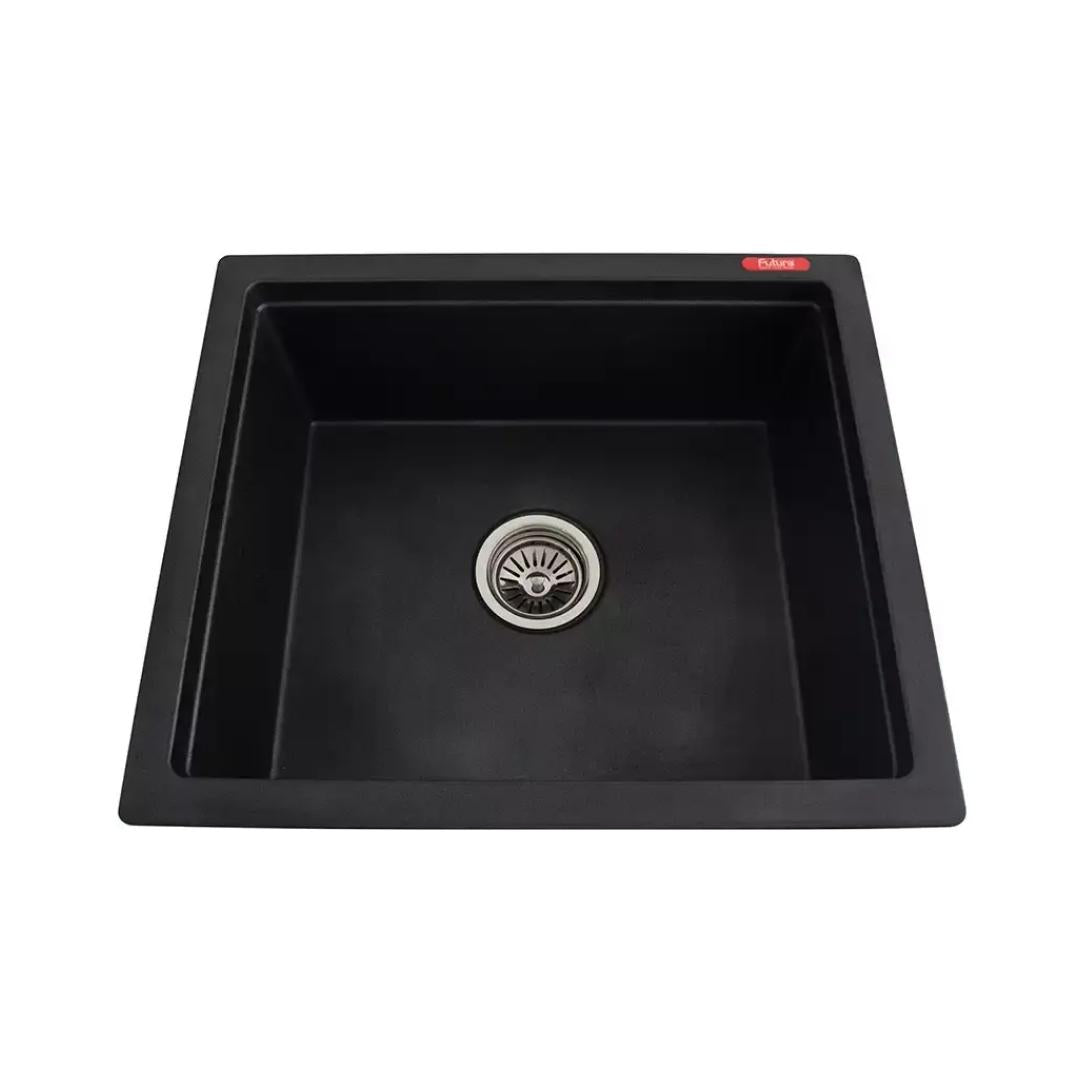 Futura Quartz Sink Natural Quartz Series FS 2118 NQ ( 21 x 18 inches ) - Black
