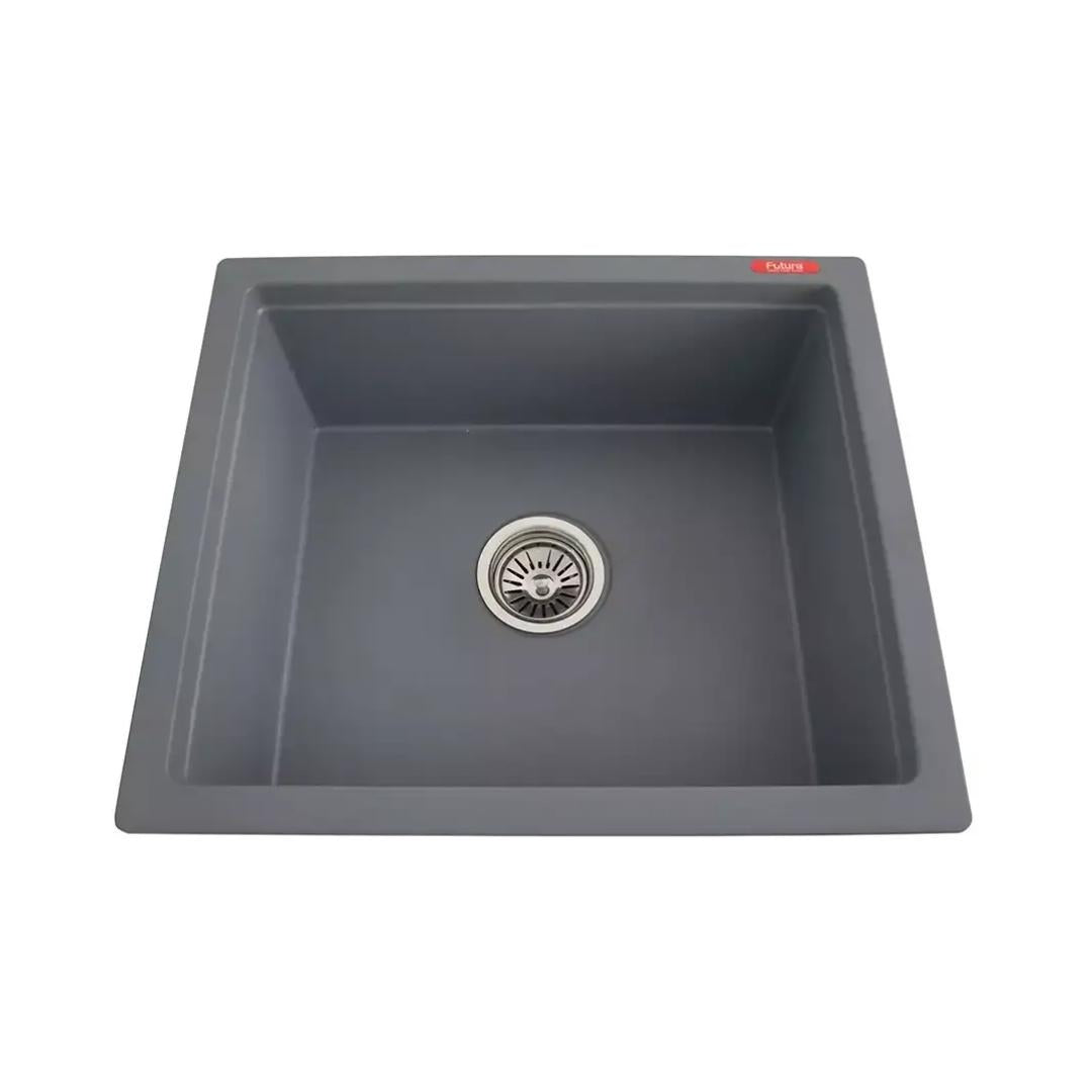 Futura Quartz Sink Natural Quartz Series FS 2118 NQ ( 21 x 18 inches ) - Grey
