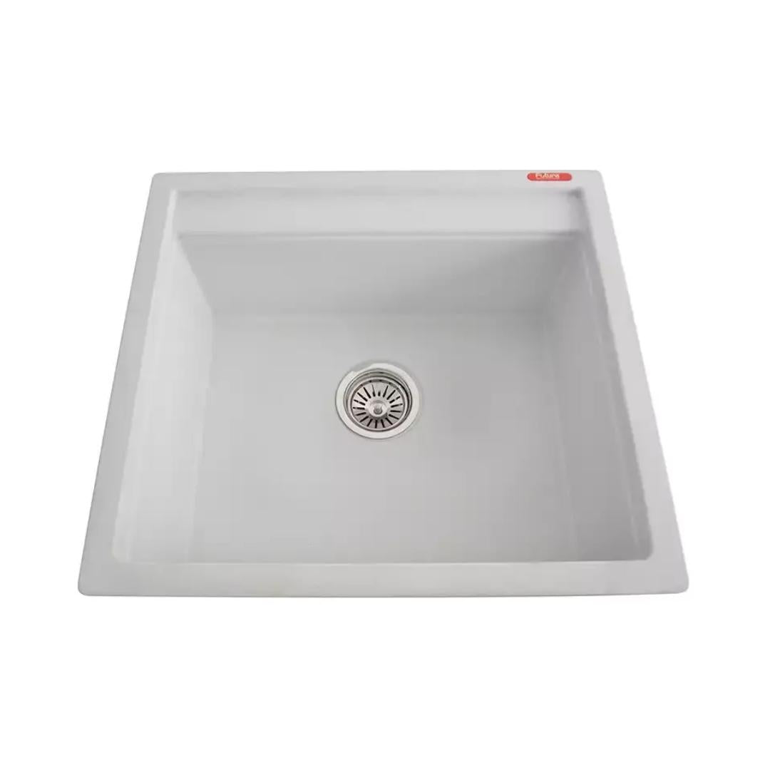Futura Quartz Sink Natural Quartz Series FS 2220 NQ ( 22 x 20 inches ) - White