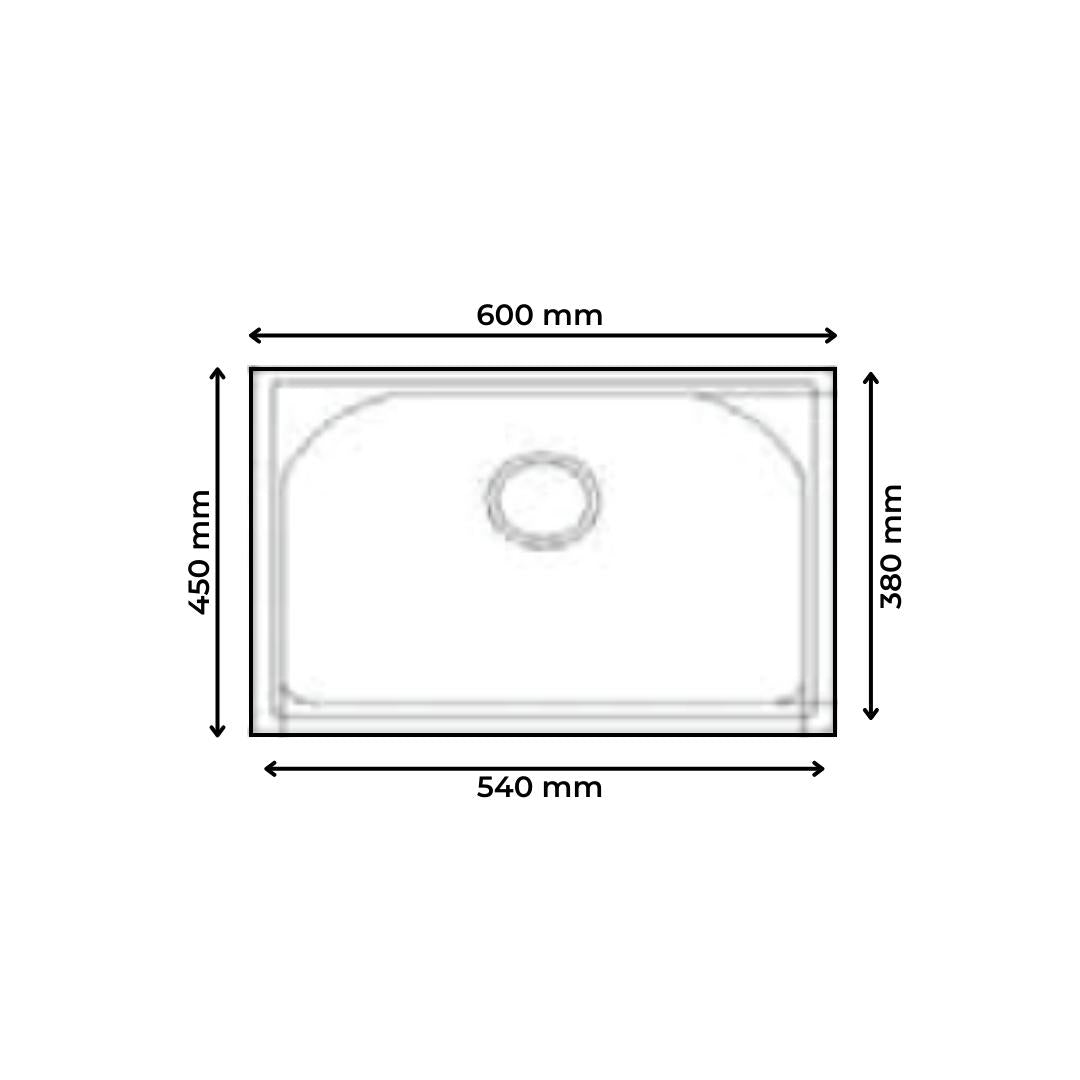 Futura Quartz Sink Natural Quartz Designer Series FS 2318 NQ ( 23 x 18 inches ) - Light Grey