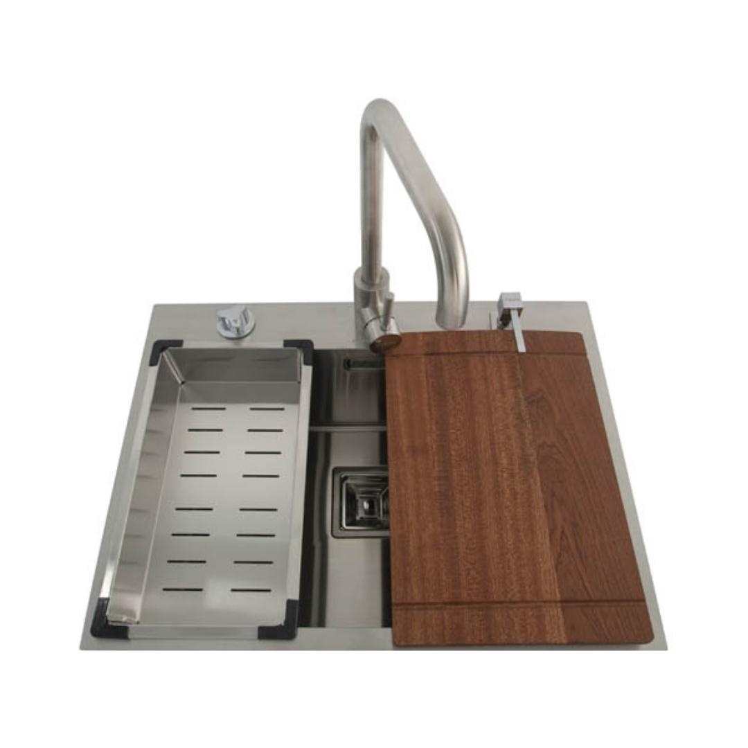 Futura Stainless Steel Sink Intelligent Series SINGLE BOWL FS 2418 IS ( 24 x 18 inches ) - Brush