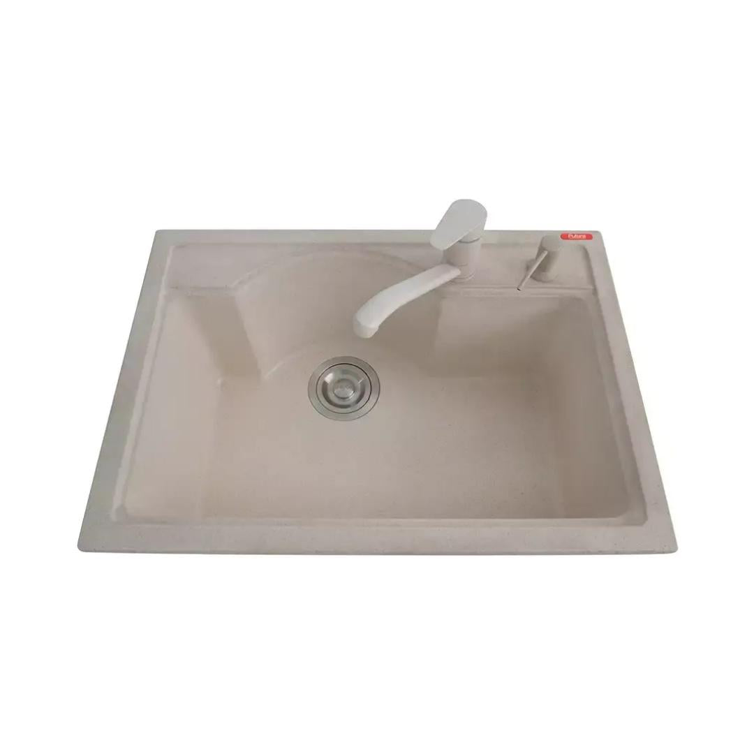 Futura Quartz Sink Natural Quartz Series FS 2618 NQ ( 26 x 18 inches ) - Wheat Spot