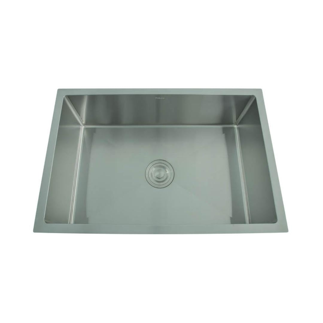 Futura Stainless Steel Sink Hand Carved Series SINGLE BOWL FS 2718 HM 27 X 18 ( 27 x 18 inches ) - Brush