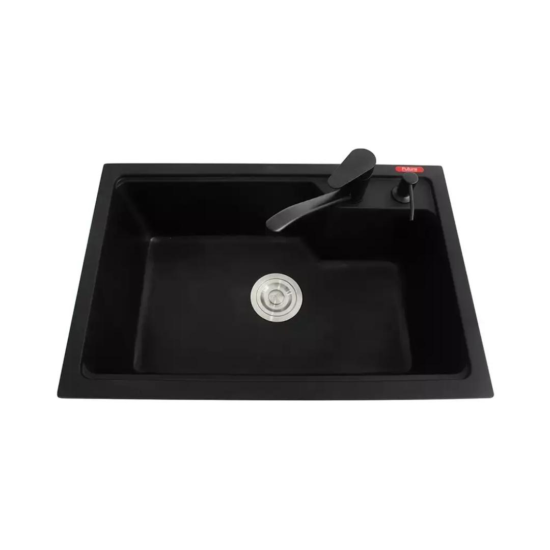 Futura Quartz Sink Natural Quartz Series FS 2718 NQ ( 27 x 18 inches ) - Black