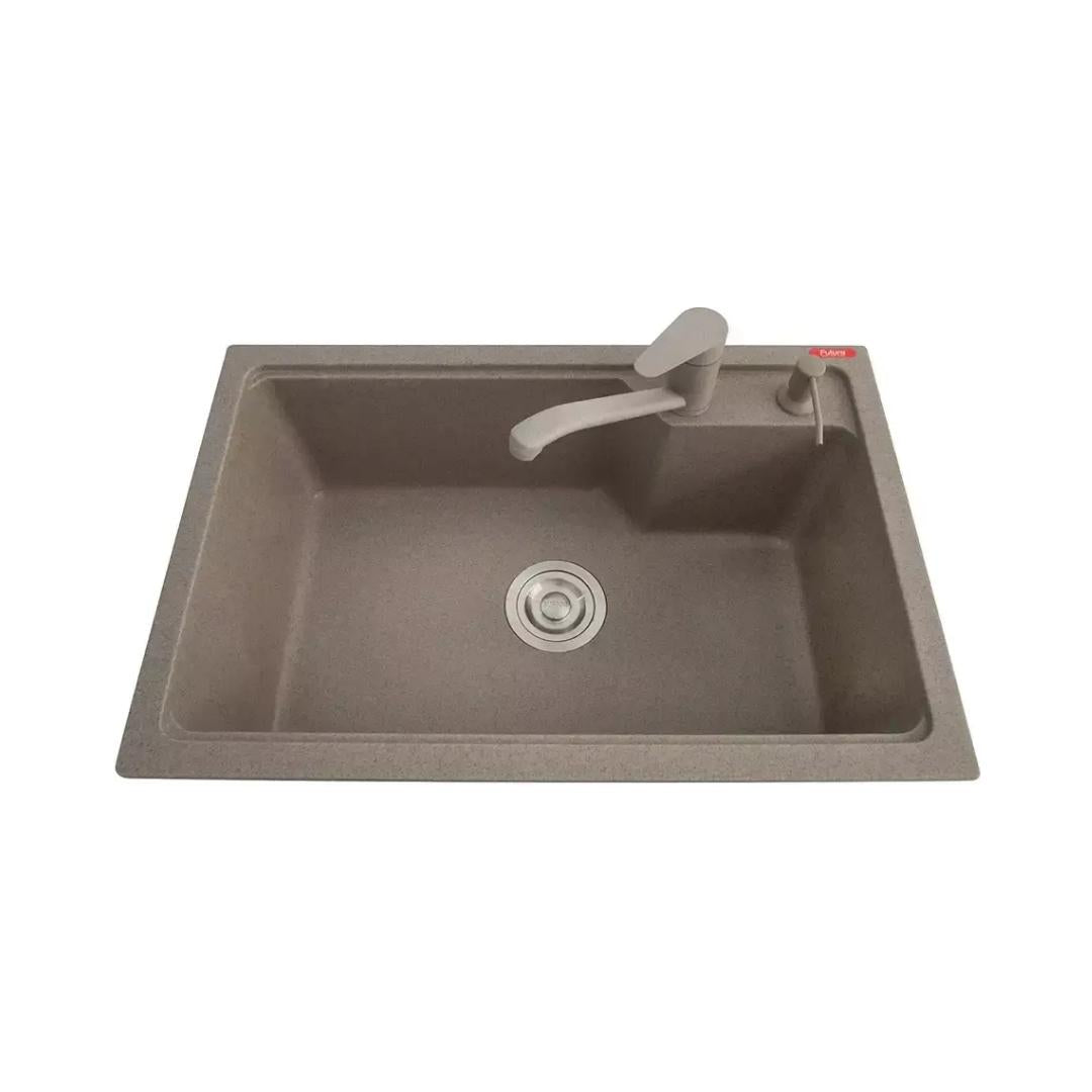 Futura Quartz Sink Natural Quartz Series FS 2718 NQ ( 27 x 18 inches ) - Light Grey