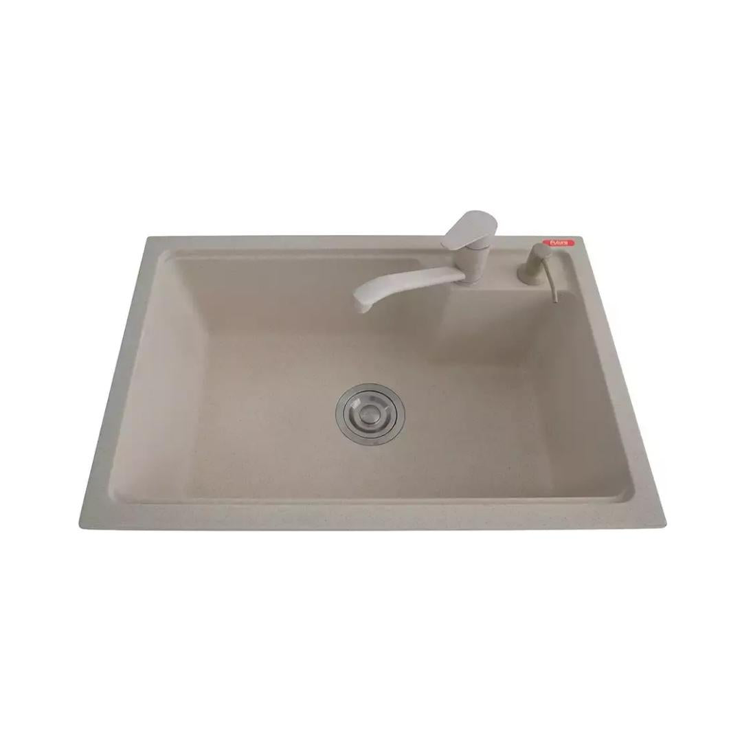 Futura Quartz Sink Natural Quartz Series FS 2718 NQ ( 27 x 18 inches ) - Wheat Spot