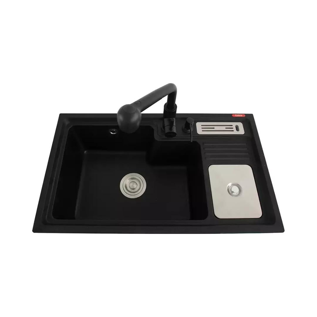 Futura Quartz Sink Natural Quartz Series FS 3118 NQ ( 31 x 18 inches ) - Black