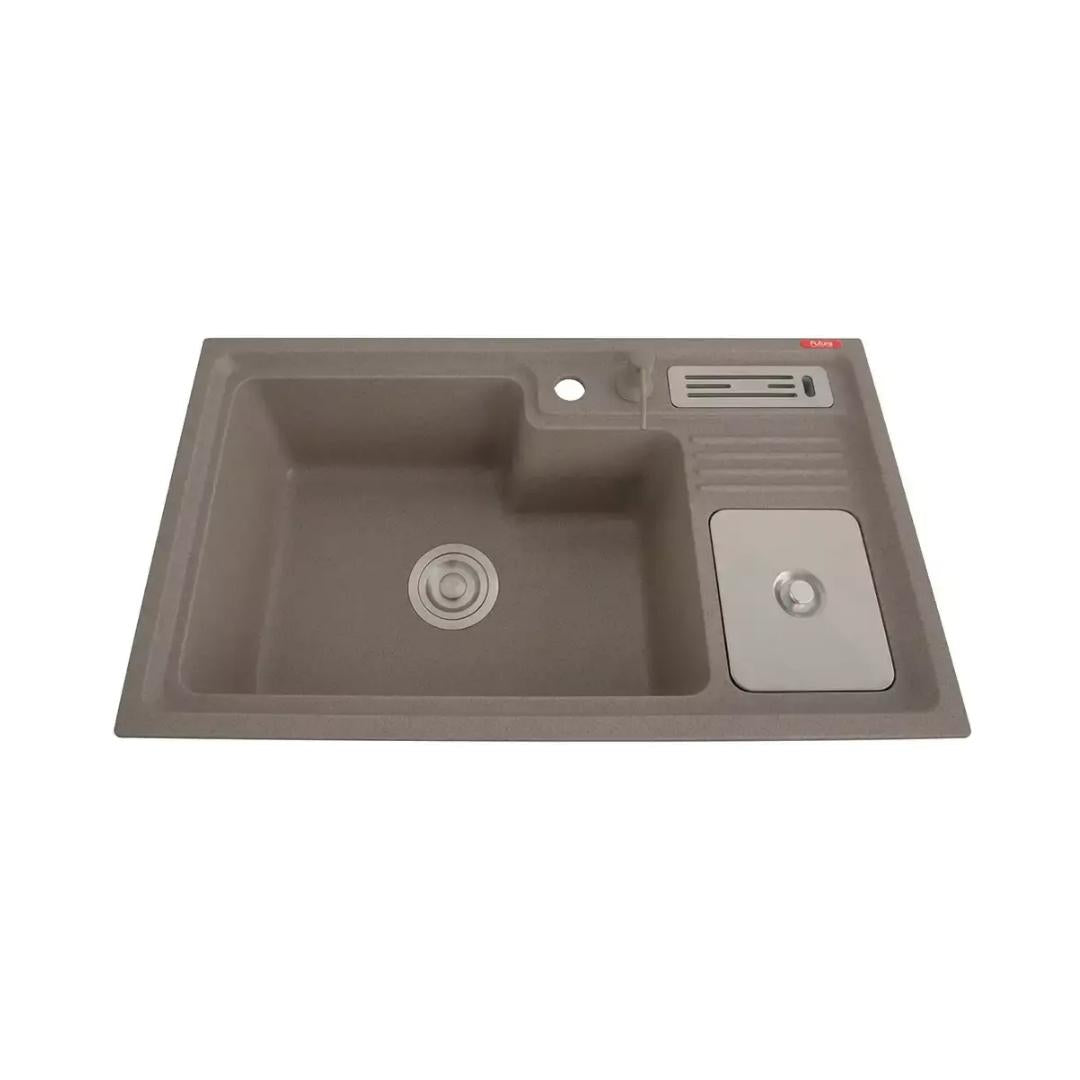 Futura Quartz Sink Natural Quartz Series FS 3118 NQ ( 31 x 18 inches ) - Light Grey