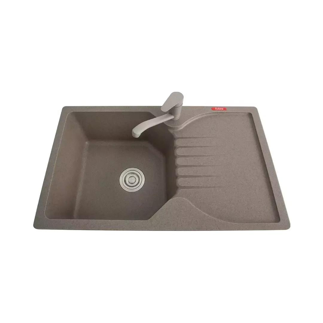 Futura Quartz Sink Natural Quartz Series FS 3219 NQ ( 32 x 19 inches ) - Light Grey
