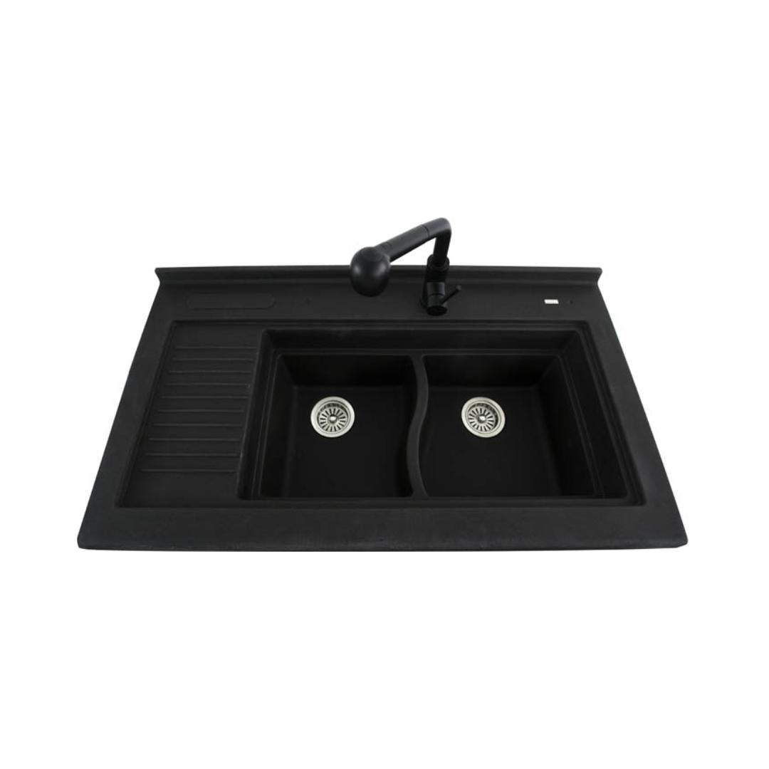 Futura Quartz Sink Natural Quartz Series FS 4224 NQ ( 42 x 24 inches ) - Black