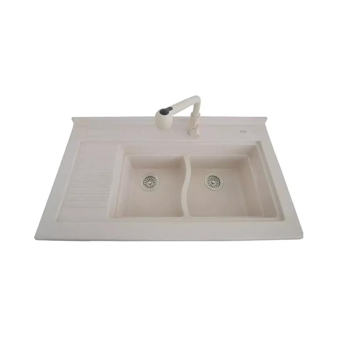 Futura Quartz Sink Natural Quartz Series FS 4224 NQ ( 42 x 24 inches ) - Wheat Spot
