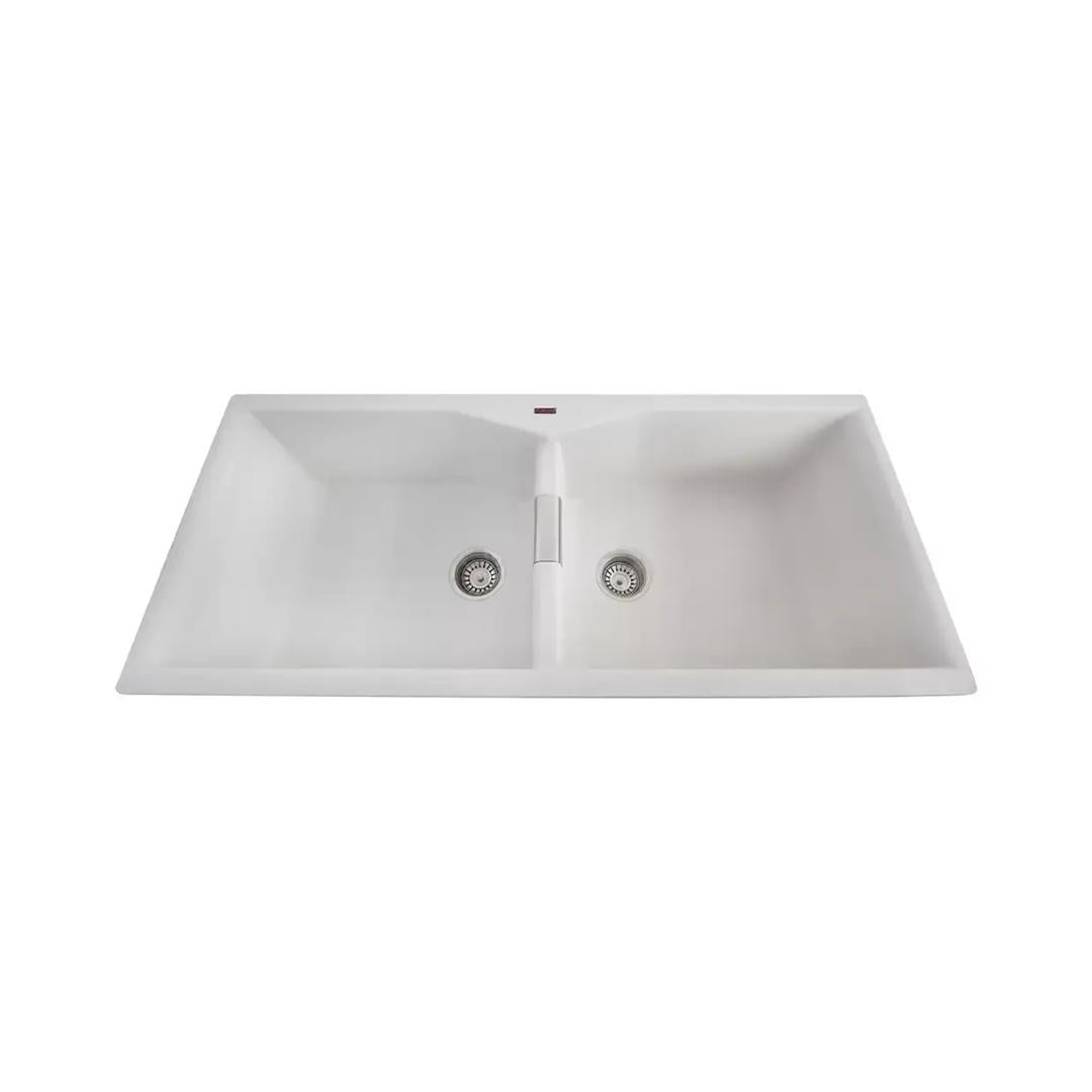 Futura Quartz Sink Natural Quartz Series FS 4520 NQ ( 45 x 20 inches ) - White