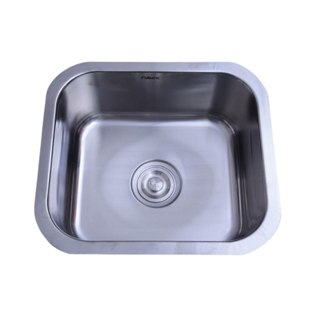 Futura Stainless Steel Sink Undermount Series SINGLE BOWL FS 502 ( 21 x 18 inches ) - Satin