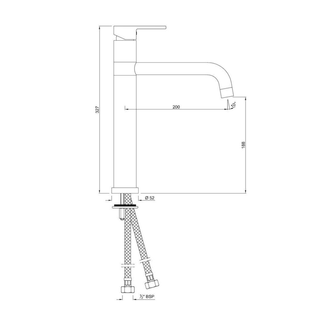Jaquar Table Mounted Regular Kitchen Sink Mixer Fusion FUS-29009B with Swinging Spout in Chrome Finish