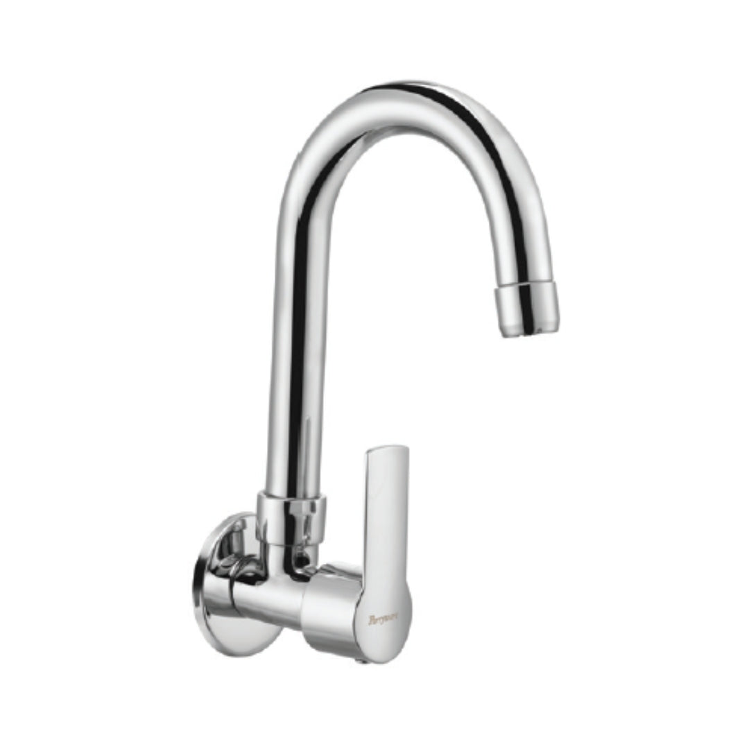 Parryware Wall Mounted Regular Kitchen Sink Tap Crust G3121A1 with Swinging Spout in Chrome Finish