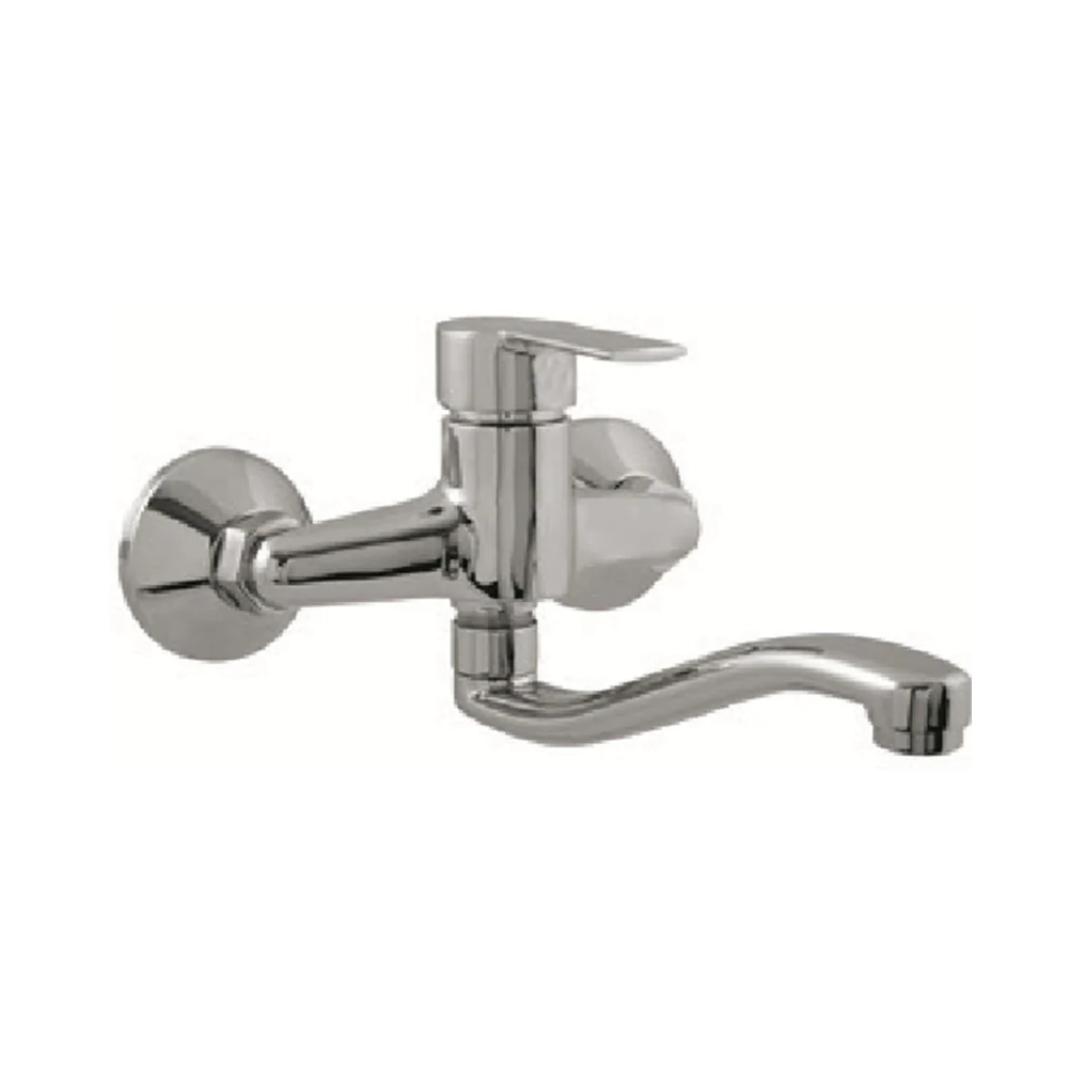 Parryware Wall Mounted Regular Kitchen Sink Mixer Crust G3135A1 with Swinging Spout in Chrome Finish