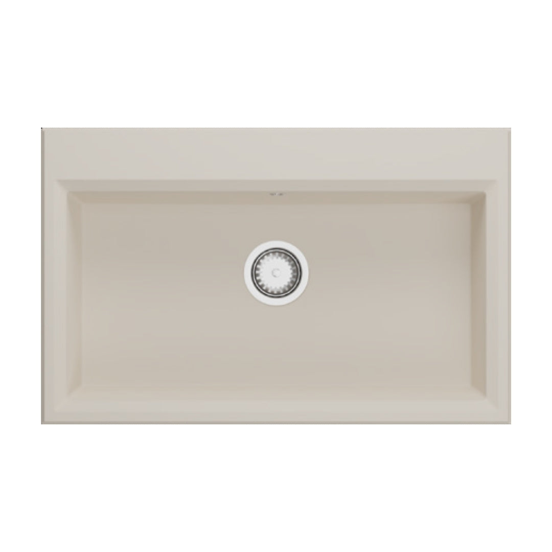 Hafele Quartz Sink Lithos Quartz Range GERADE SINGLE BOWL ( 31 x 20 inches )  -  Ivory
