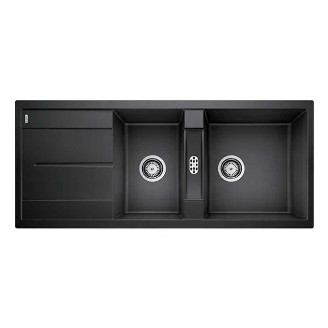 Hafele Silgranit Sink Blanco Metra BLANCO METRA 8 S SILGRANIT ( 46 x 20 inches ) - Anthracite