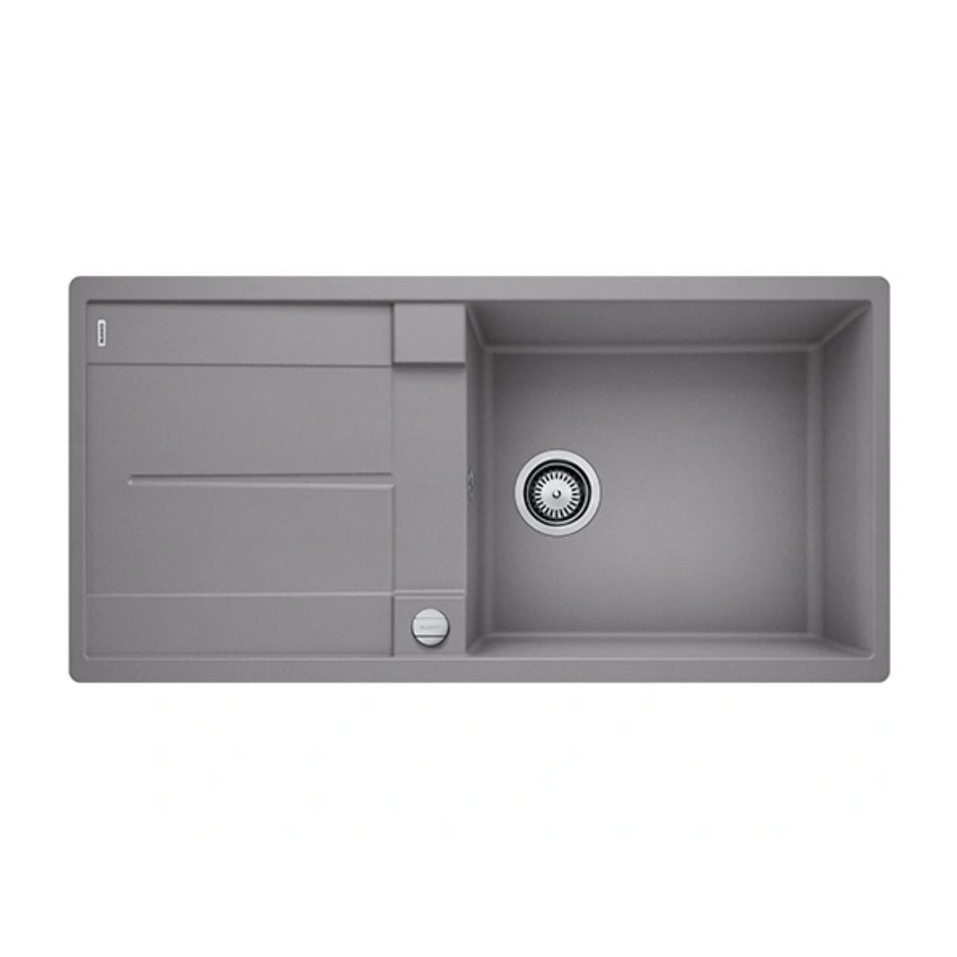 Hafele Silgranit Sink Blanco Metra BLANCO METRA XL 6 S SILGRANIT ( 39 x 20 inches ) - Alu Metallic