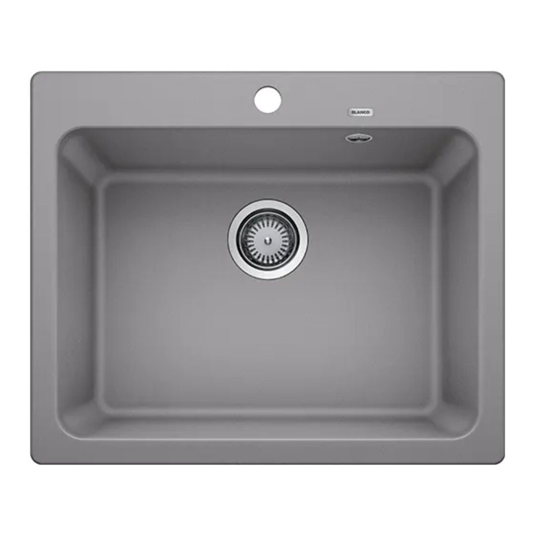 Hafele Silgranit Sink Blanco Naya BLANCO NAYA 6 SILGRANIT ( 24 x 20 inches )  -  Alu Metallic