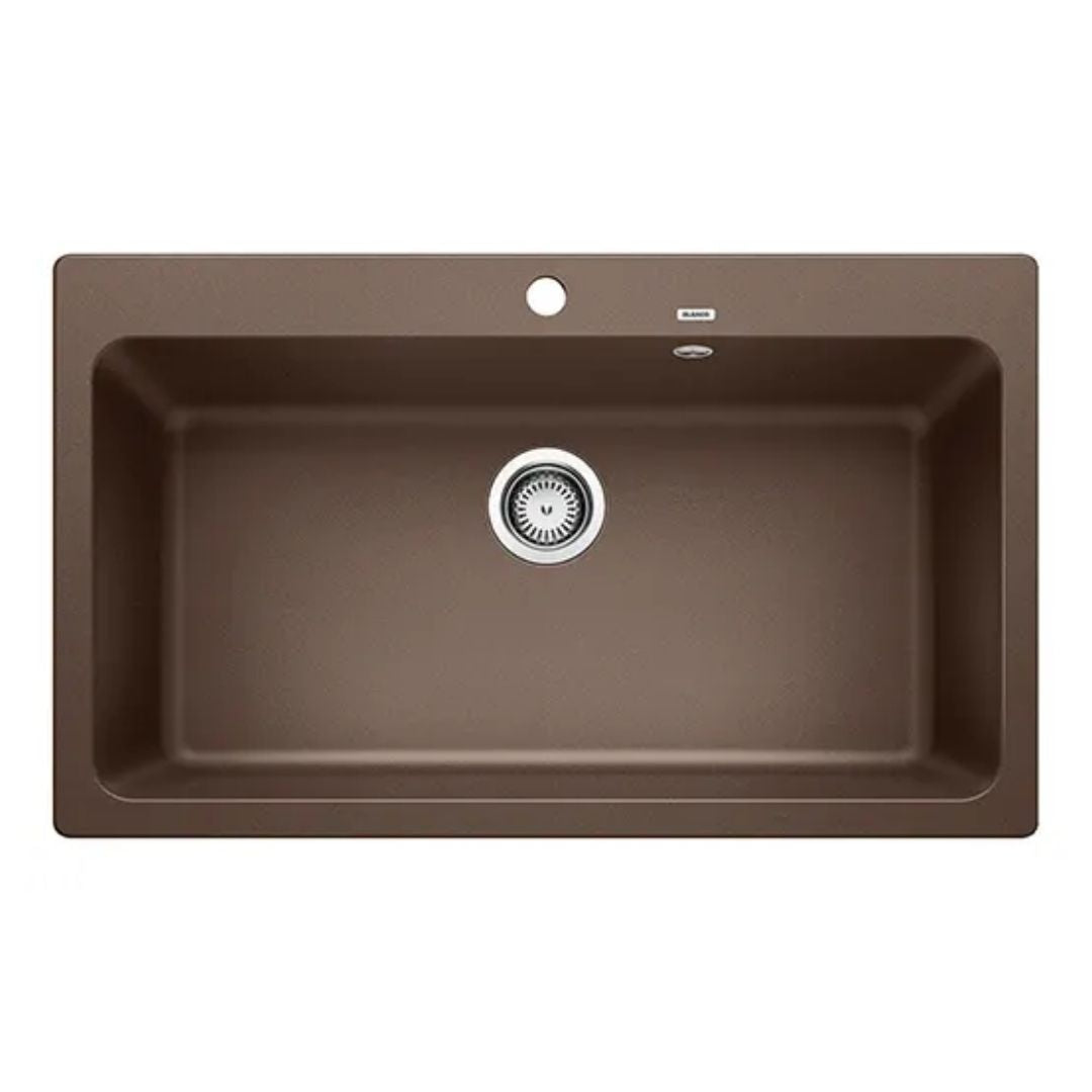 Hafele Silgranit Sink Blanco Naya BLANCO NAYA XL 9 SILGRANIT ( 34 x 20 inches )  -  Coffee