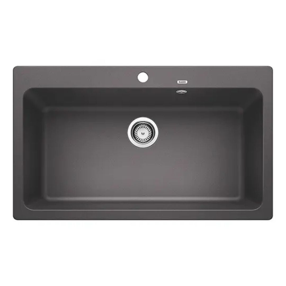 Hafele Silgranit Sink Blanco Naya BLANCO NAYA XL 9 SILGRANIT ( 34 x 20 inches )  -  Rock Grey