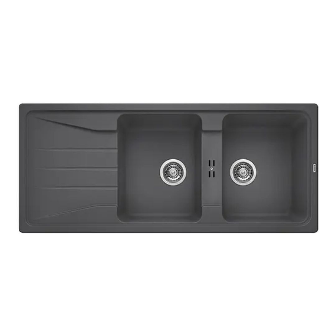 Hafele Silgranit Sink Blanco Sona BLANCO SONA 8 S SILGRANIT ( 46 x 20 inches )  -  Rock Grey