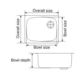Nirali Quartz Sink Quartz Premium Range HARMONY LV 1 ( 19.5 x 17 inches ) - White Granite