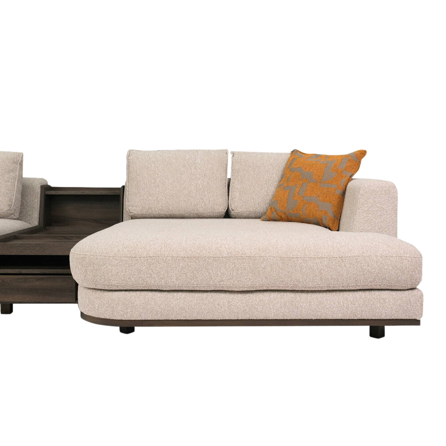 Aero 3 Seater Sofa with Chaise & Table