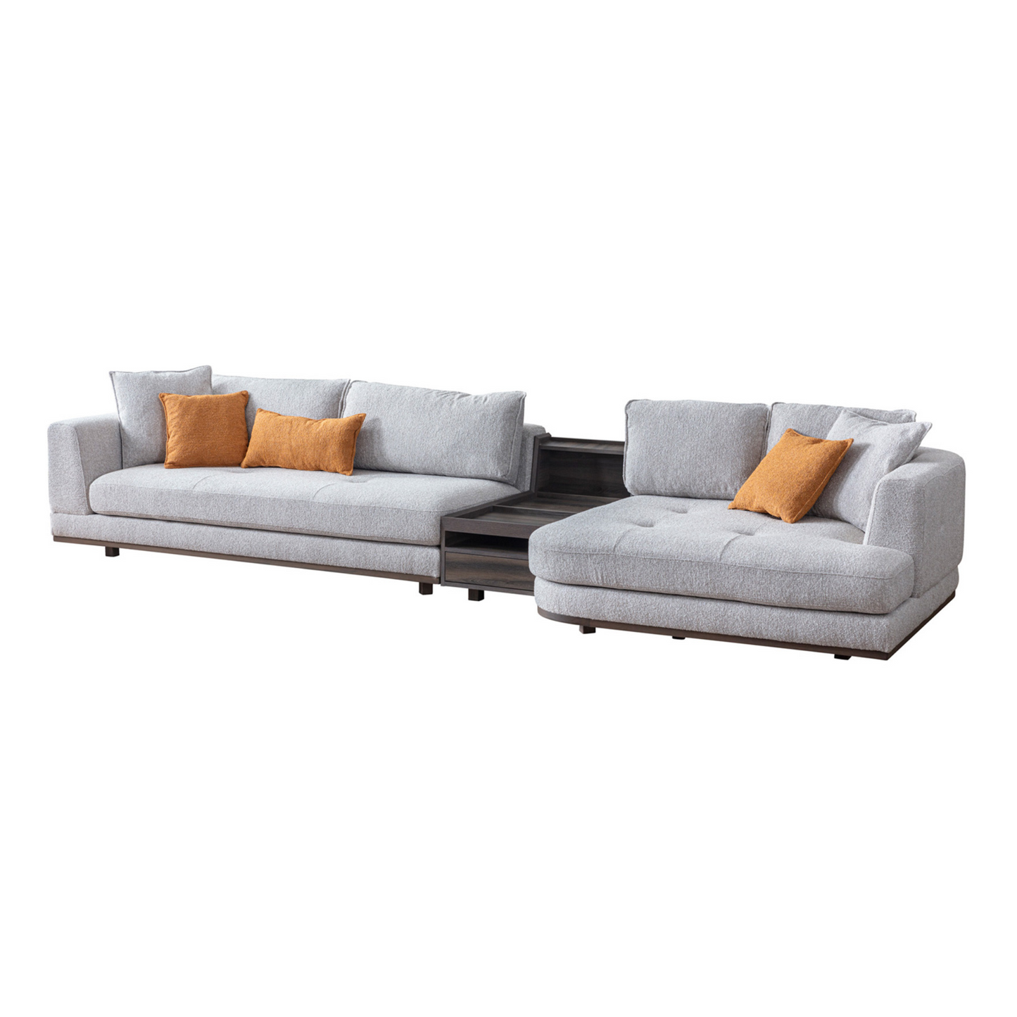 Aero 3 Seater Sofa with Chaise & Table