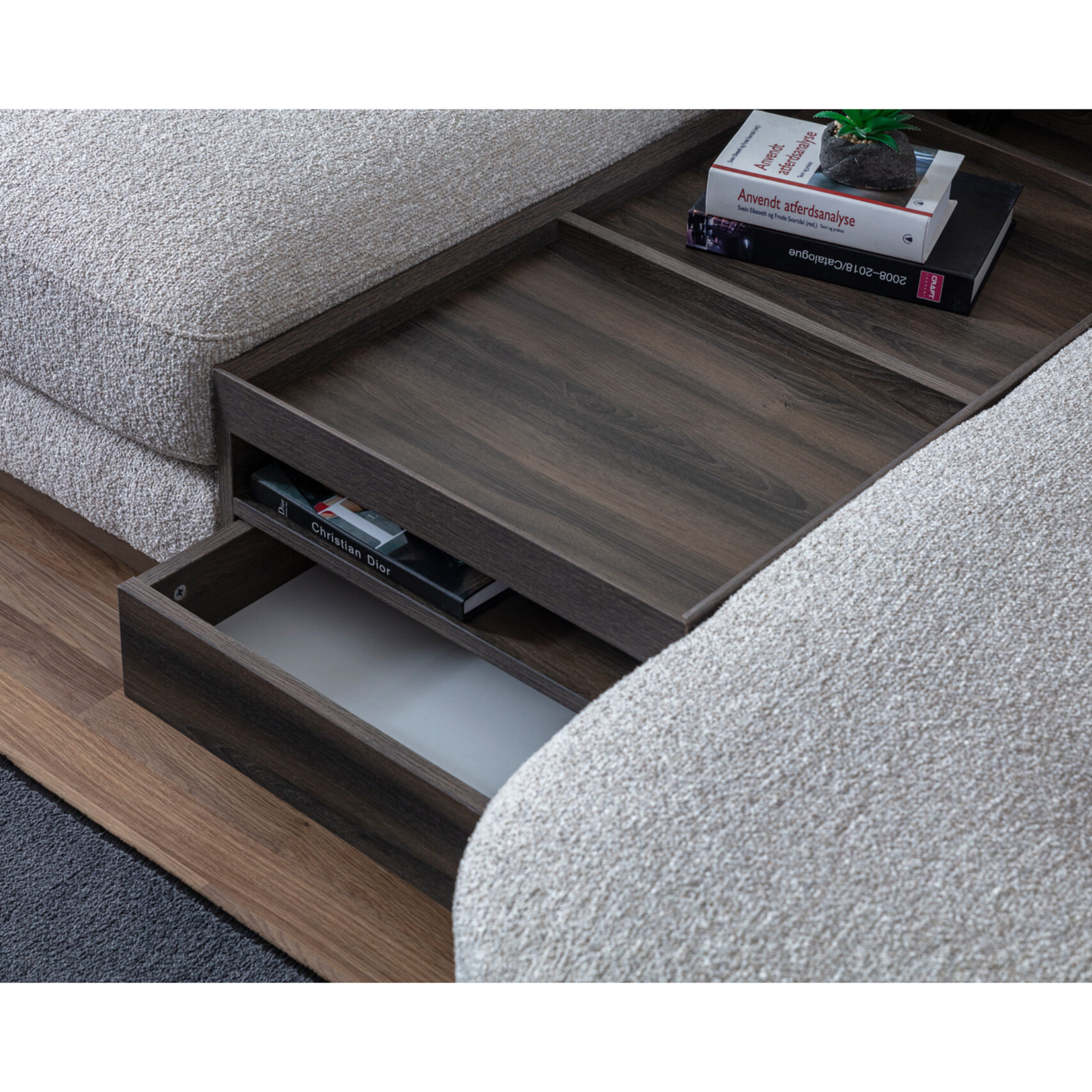 Aero 3 Seater Sofa with Chaise & Table