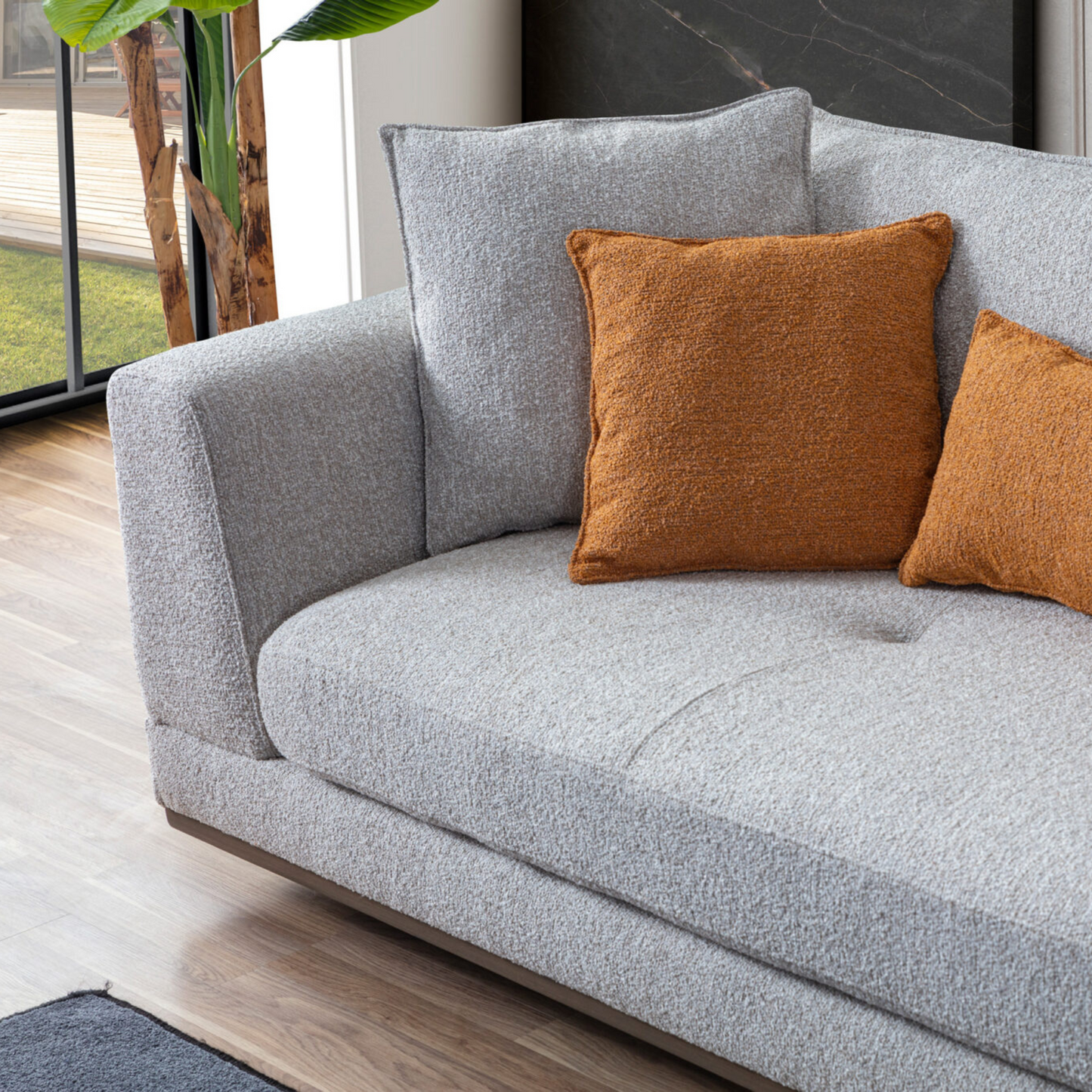 Aero 3 Seater Sofa with Chaise & Table