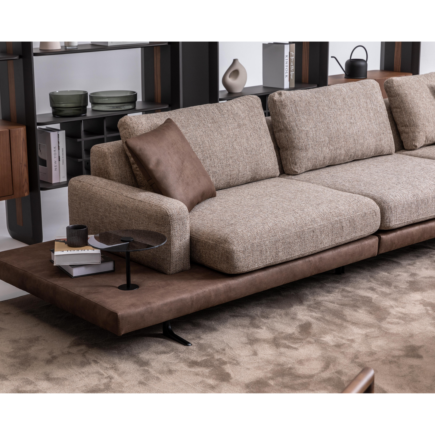 Verano 3 Seater Sofa with Glass Table