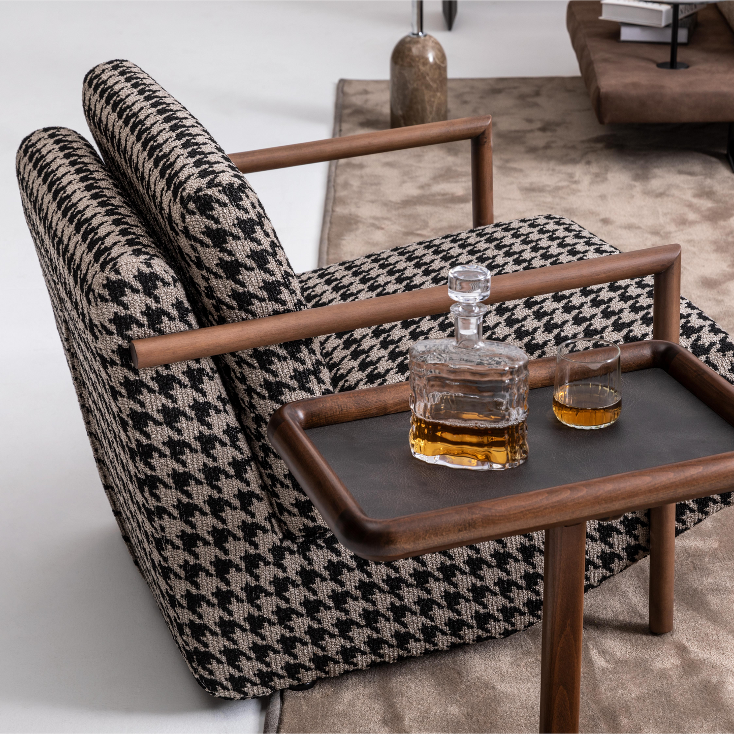 Verano Houndstooth Armchair