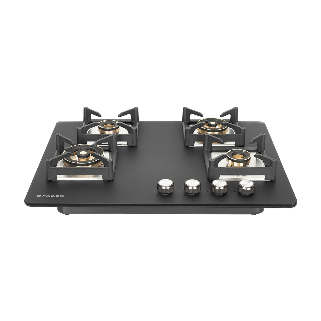 Faber Built In Oven FBIO 75L 9F BK + Faber Built-In Microwave FBI MWO 20 SG BK + Faber 60 cm Wall Mounted Chimney Gen-I Series DAZZLE BLDC FL HC BK 60 + Faber 70 cm 4 Burner Hob Bella Series BELLA HT 704 BR AI