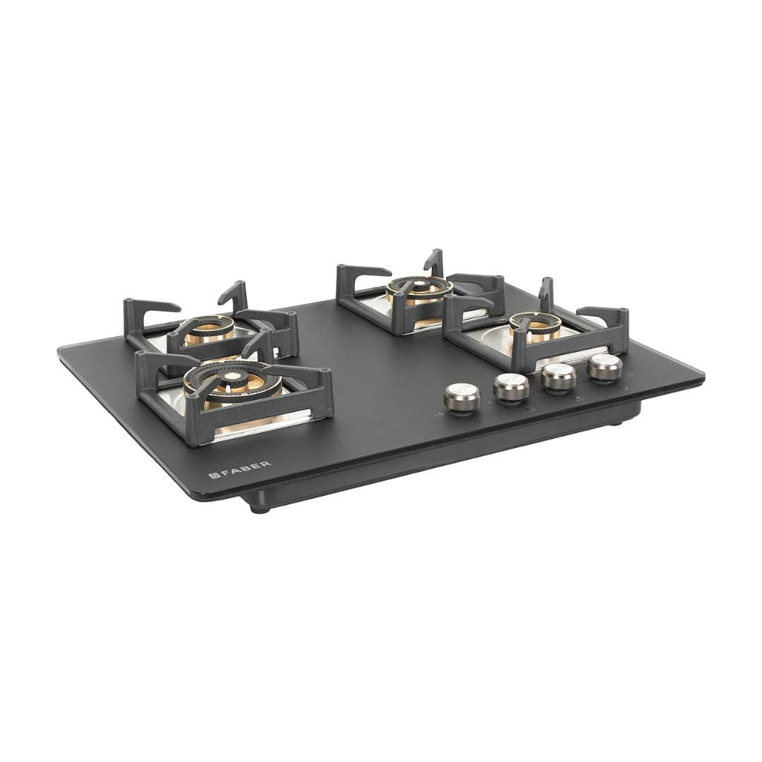 Faber Built In Oven FBIO 75L 9F BK + Faber Built-In Microwave FBI MWO 20 SG BK + Faber 60 cm Wall Mounted Chimney Gen-I Series DAZZLE BLDC FL HC BK 60 + Faber 70 cm 4 Burner Hob Bella Series BELLA HT 704 BR AI