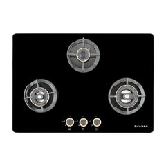 Faber 75 cm 3 Burner Hob Experia Series EXPERIA HT 753 ALU AI FFD