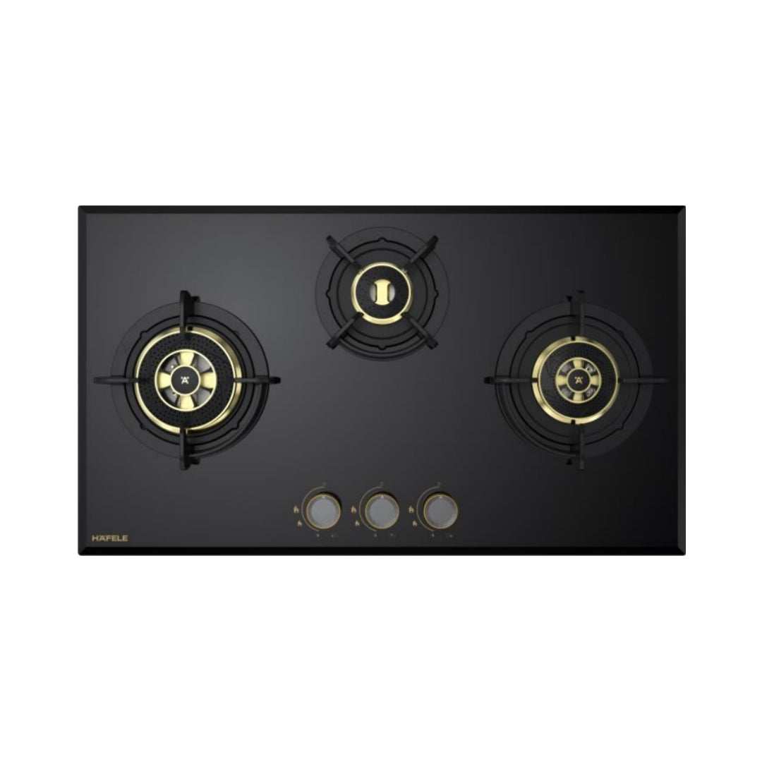 Hafele 75 cm Wall Mounted Chimney TERESA T-75 BLDC + Hafele 78 cm 3 Burner Hob Altius Plus Series ALTIUS PLUS 378