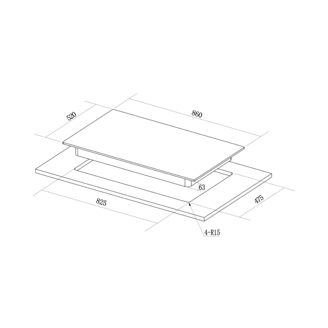 Hafele Built In Oven J70 BIO PLUS + Hafele Built-In Convection Microwave J34 MWO PLUS + Hafele 90 cm Wall Mounted Chimney TERESA T-90 BLDC + Hafele 86 cm 4 Burner Hob Altius Plus Series ALTIUS PLUS 490