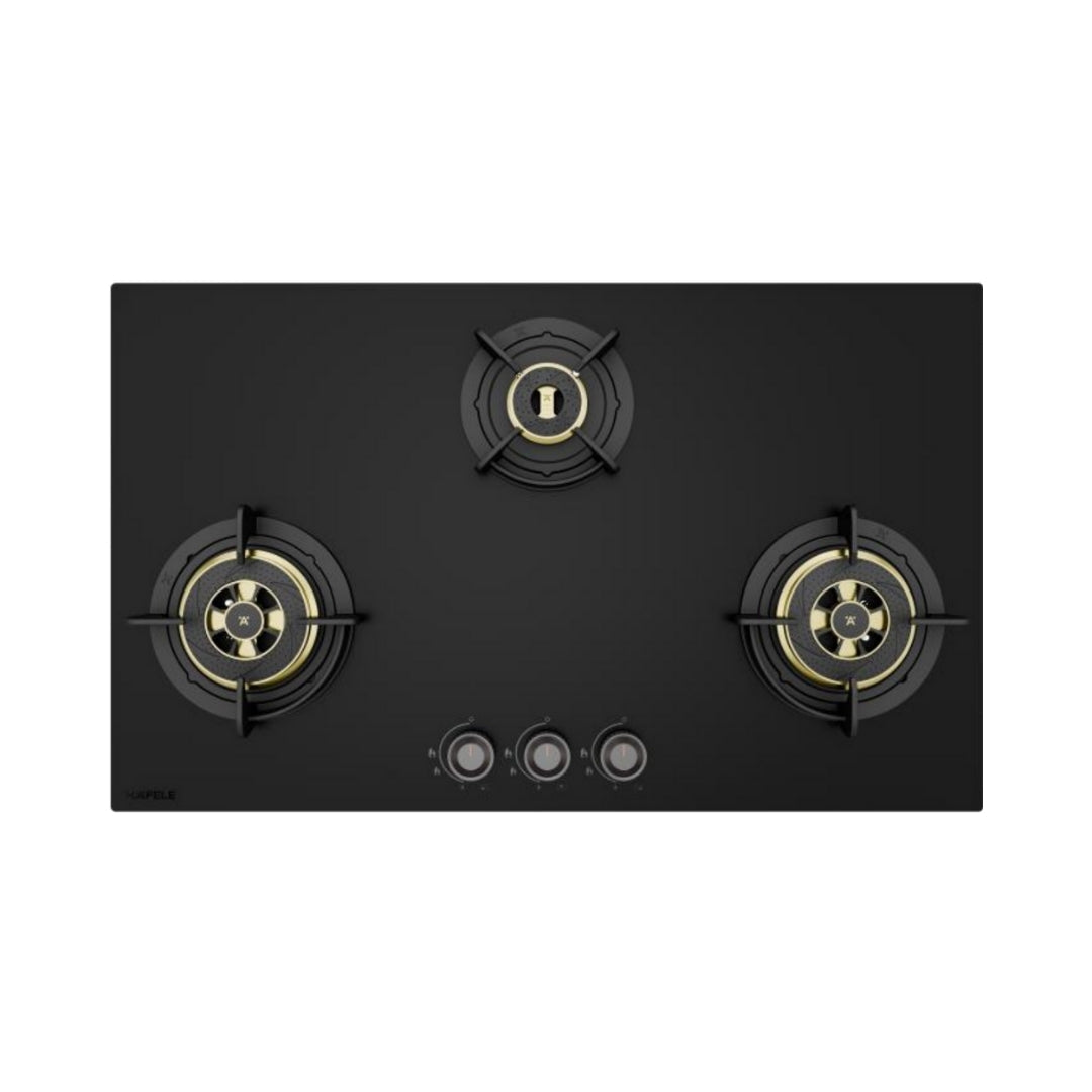 Hafele 90 cm Wall Mounted Chimney TERESA NEO I-90 BLDC + Hafele 86 cm 3 Burner Hob Altius Plus Matt Series ALTIUS PLUS MATT GLASS 390