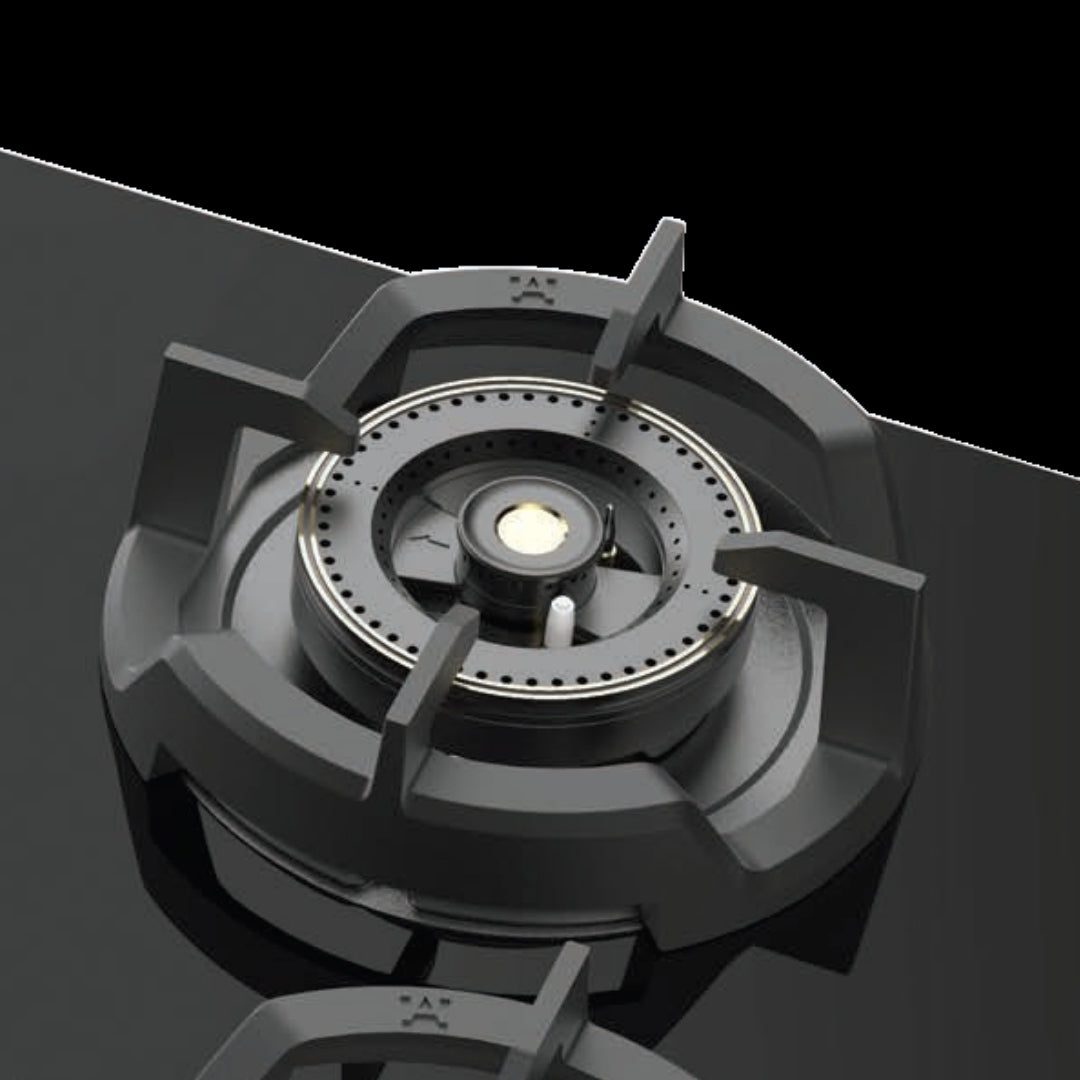 Hafele Built In Oven AURORA 80 + Hafele Built-In Microwave AURORA 25 + Hafele 90 cm Wall Mounted Chimney Essentia Series RENATA INCLINED 90 + Hafele 90 cm 4 Burner Hob Essentia Series AUGUSTA 490 + Hafele Free Standing Dishwasher AQUA NOIR 13 FS with 13 Place Settings