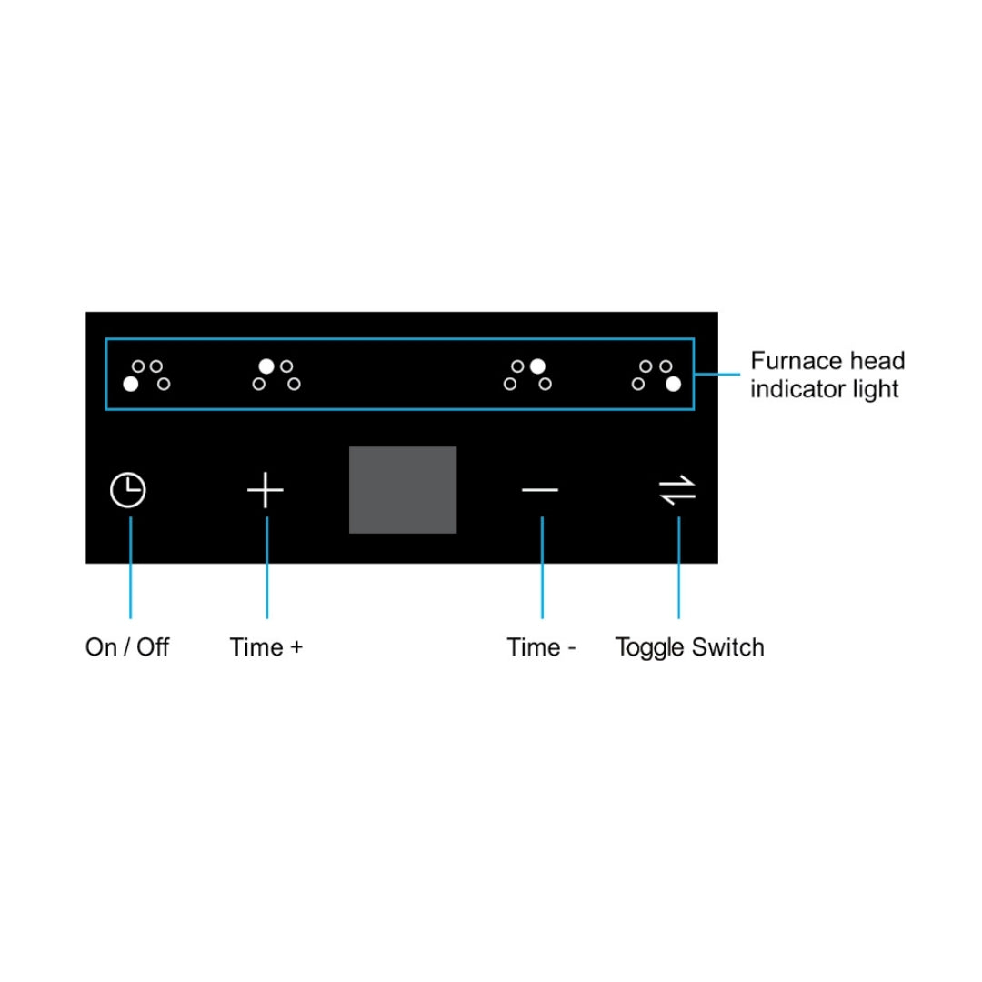 Hafele 80 cm 4 Burner Hob Cronus Series CRONUS 480