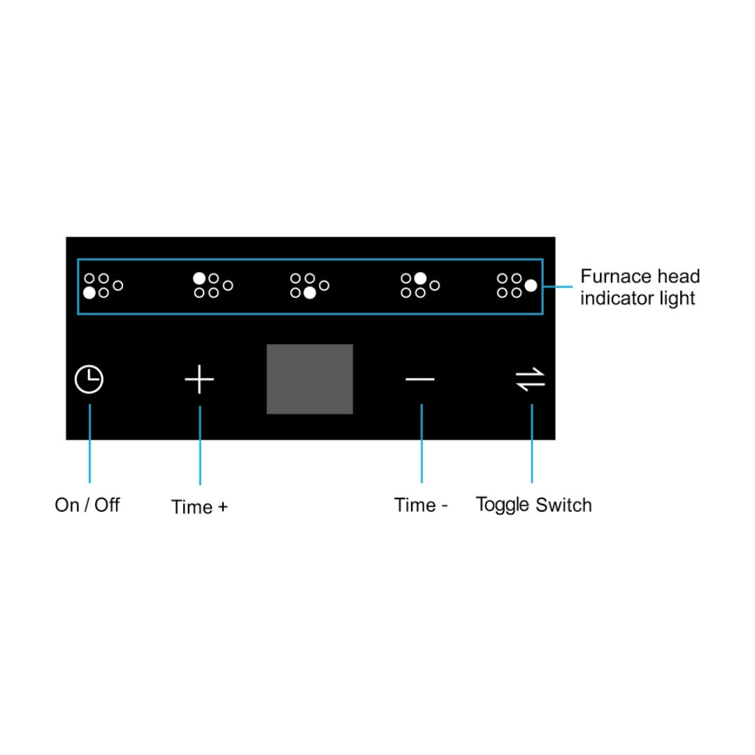 Hafele 90 cm 5 Burner Hob Cronus Series CRONUS 590