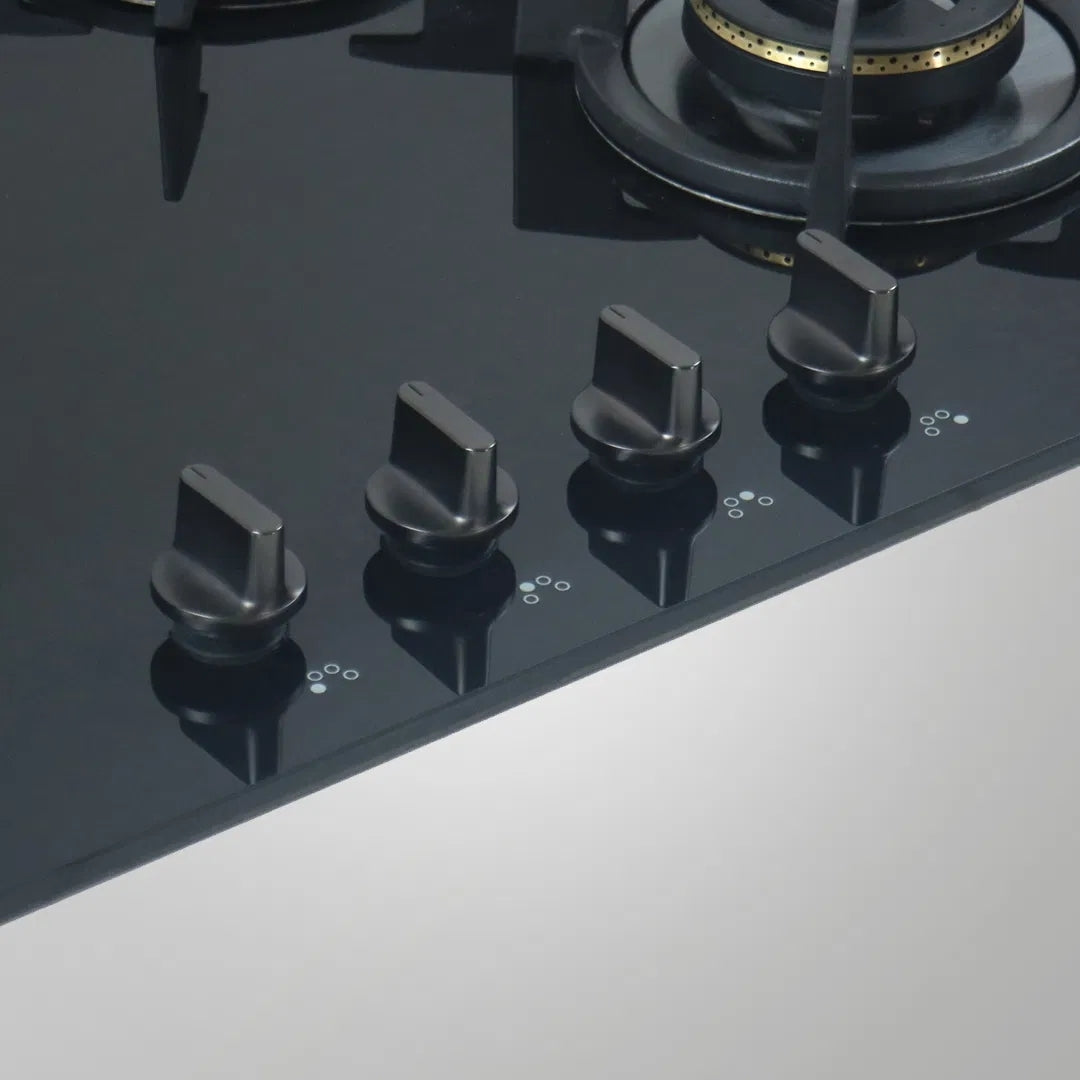 Kaff 60 cm Wall Mounted Chimney ASHPRO 60 DC - BLDC + Kaff 65 cm 4 Burner Hob Blaze Series BZ 654