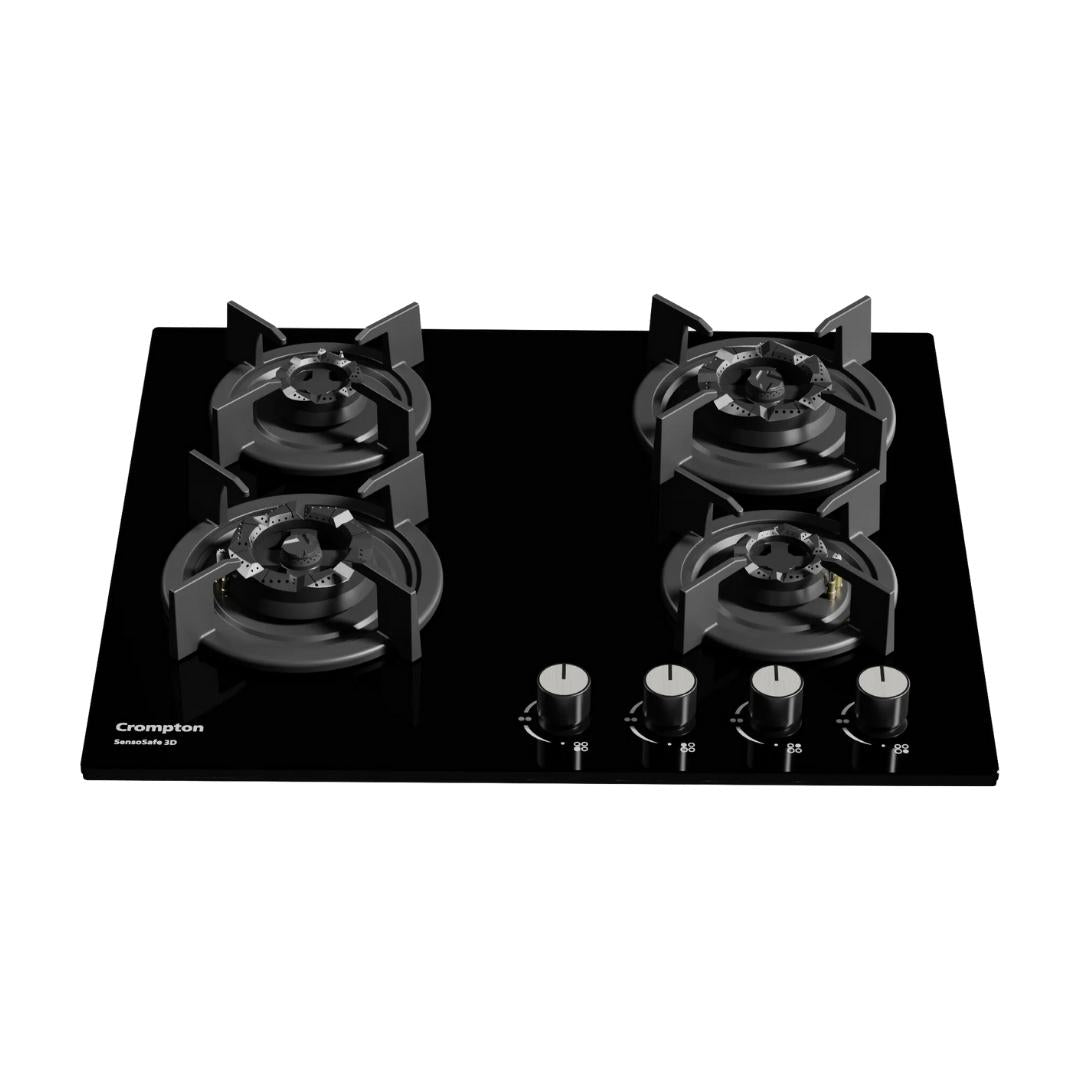 Crompton 60 cm 4 Burner Hob Sensosafe HOB-SS3D604-MBL