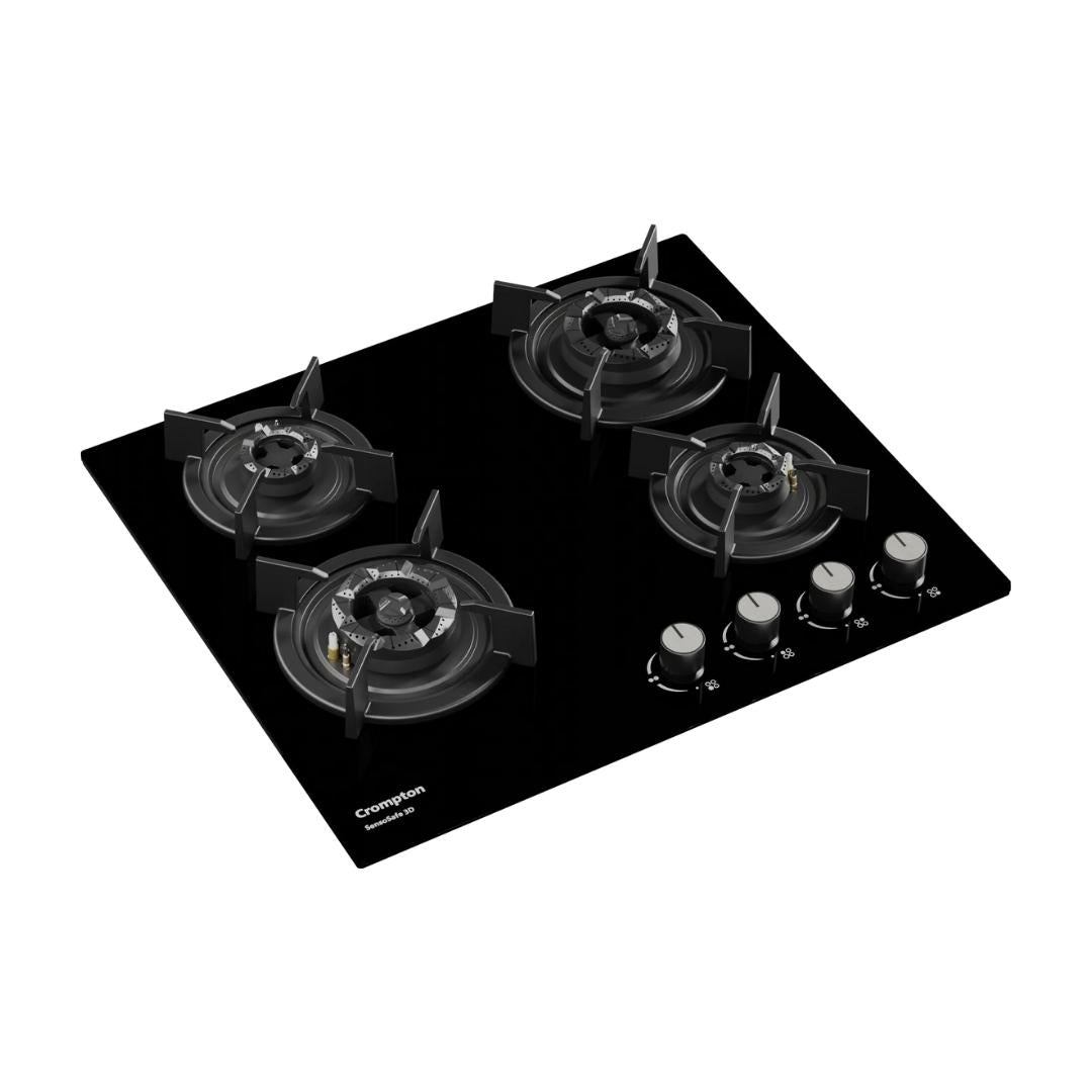 Crompton 60 cm 4 Burner Hob Sensosafe HOB-SS3D604-MBL