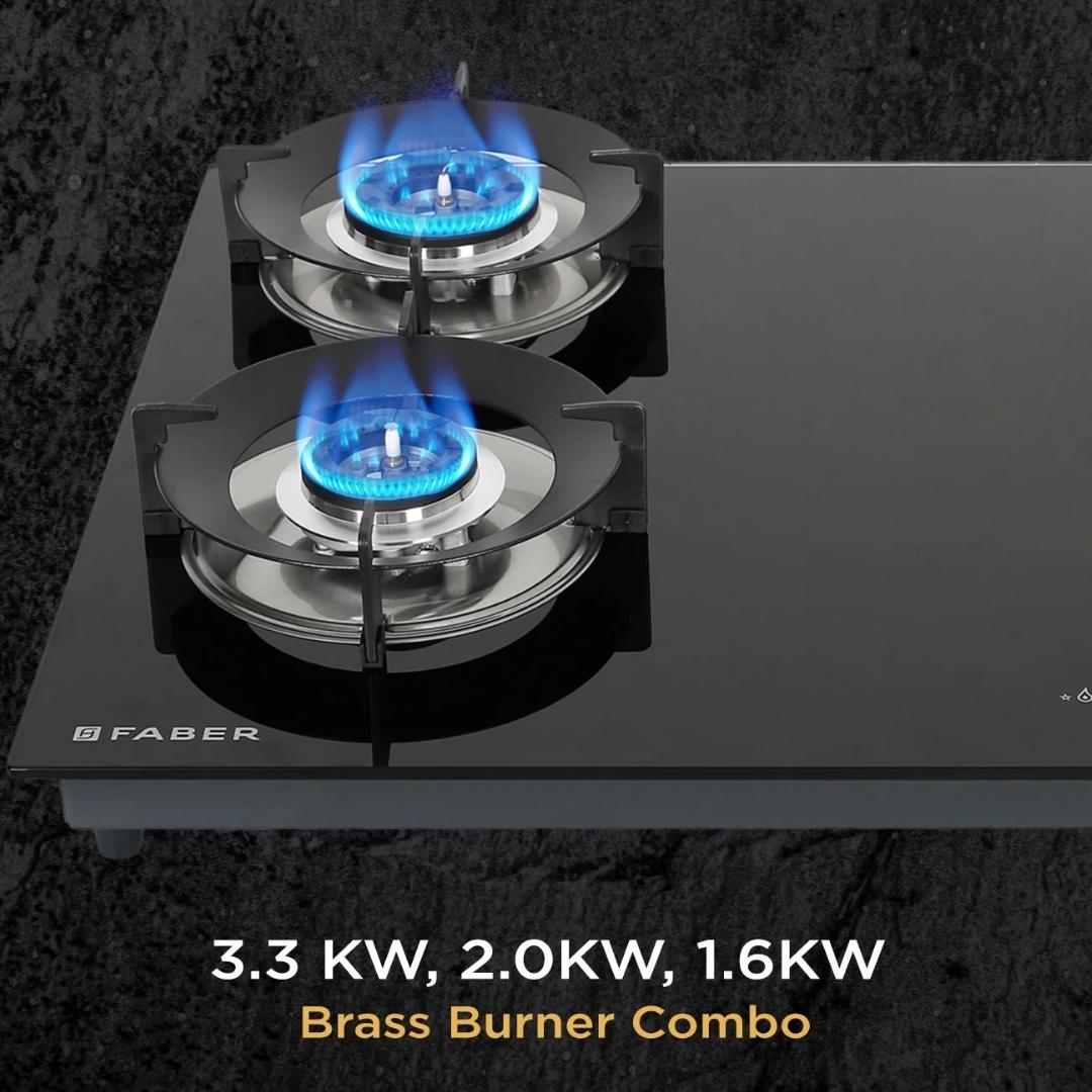 Faber 65 cm 3 Burner Hob Superia Series SUPERIA HT653 BR AI