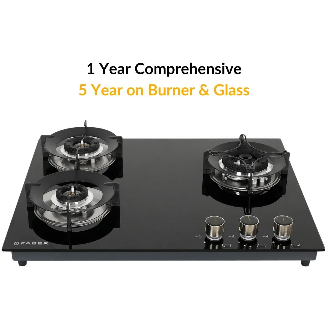Faber 65 cm 3 Burner Hob Superia Series SUPERIA HT653 BR AI