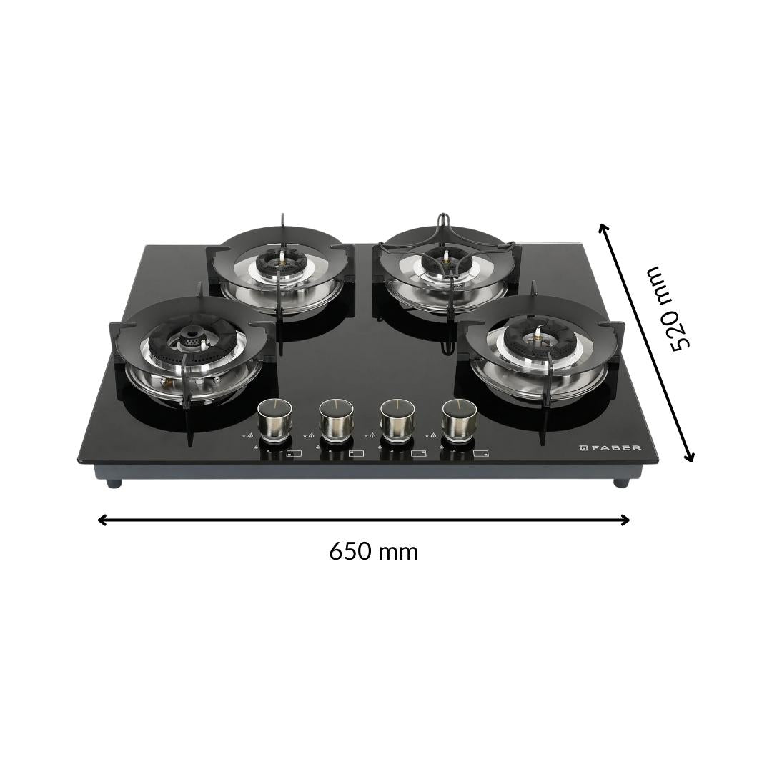 Faber 65 cm 4 Burner Hob Superia Series SUPERIA HT654 BR AI