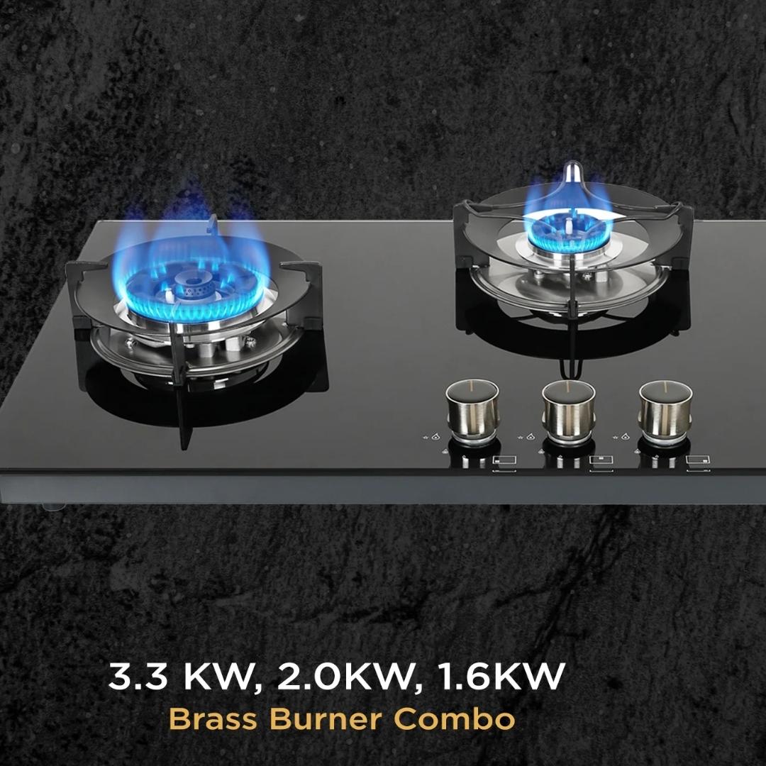 Faber 90 cm 3 Burner Hob Superia Series SUPERIA HT903 BR AI